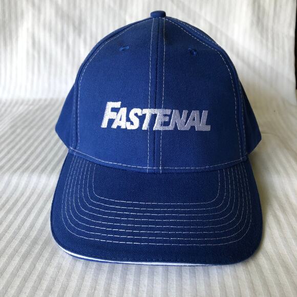 Fastenal Adjustable Strap Baseball Cap Hat Blue - Picture 1 of 8